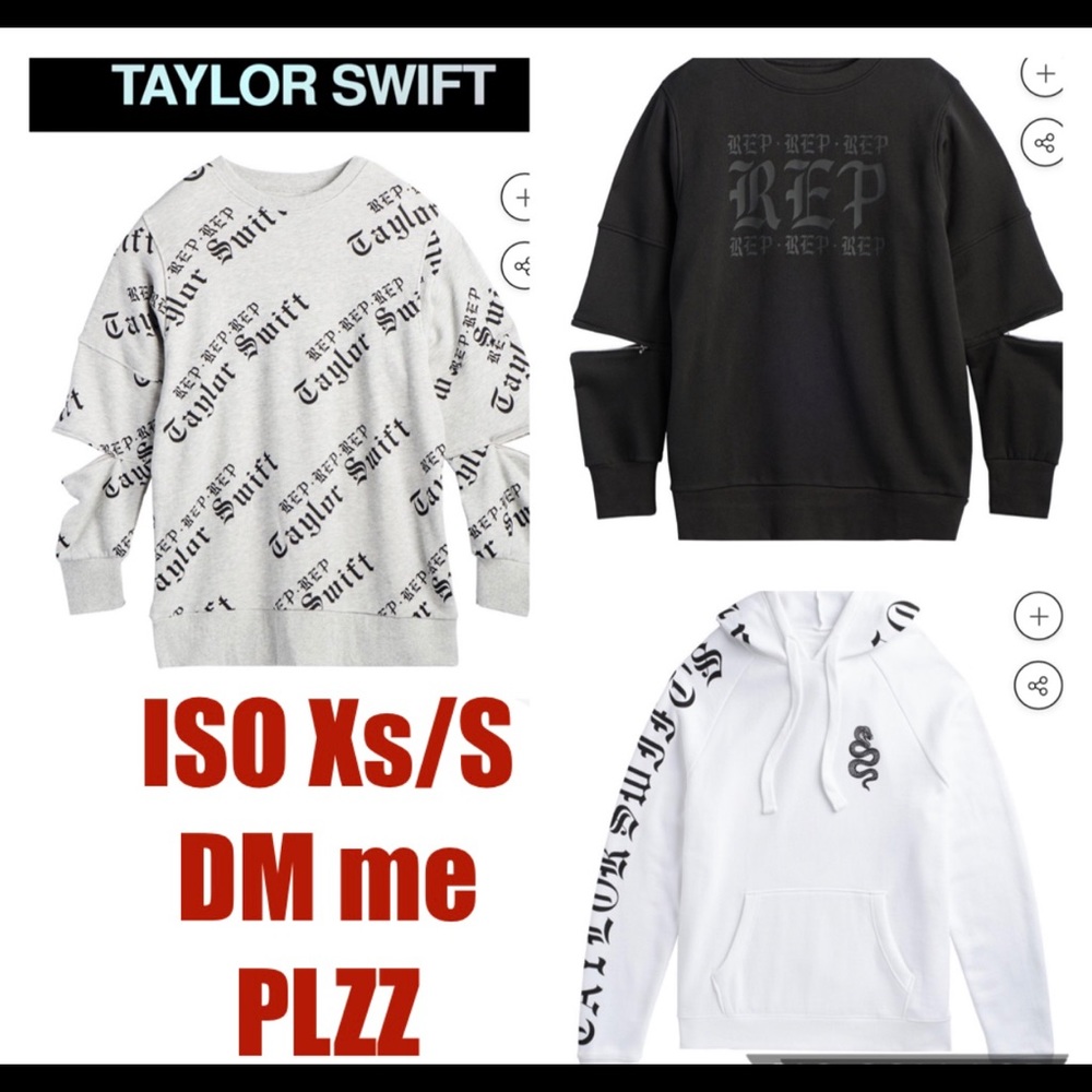 ISO Taylor Swift reputation merch prefer XS